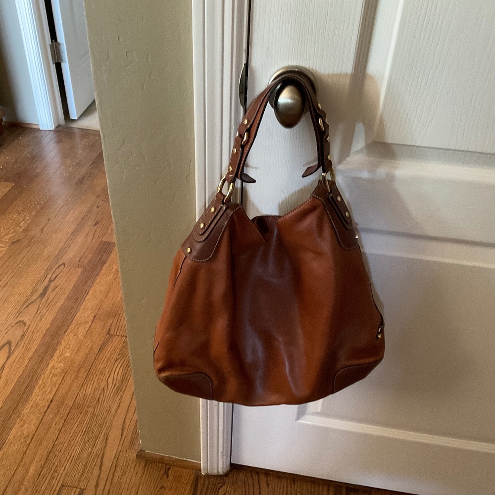 Cognac leather Cole Haan handbag